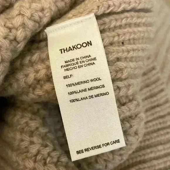 Thakoon Woman’s Argyle Pointelle Sweater In Oatmeal- 100% Wool NWT - Picture 8 of 8